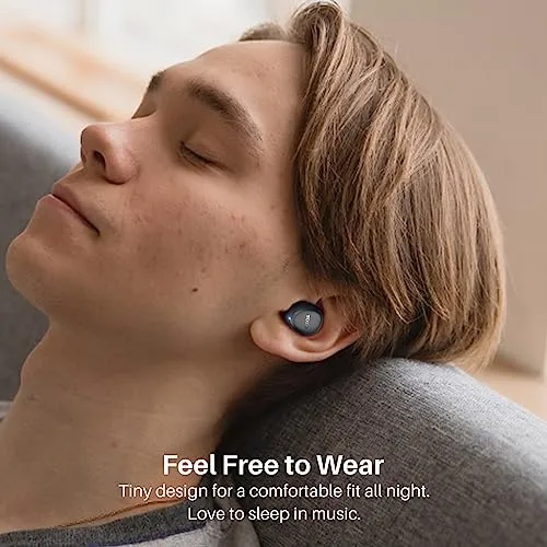 TOZO A1 Mini Wireless Earbuds Bluetooth 5.3 in Ear Light-Weight Headphones Built-in Microphone, IPX5 Waterproof, Immersive