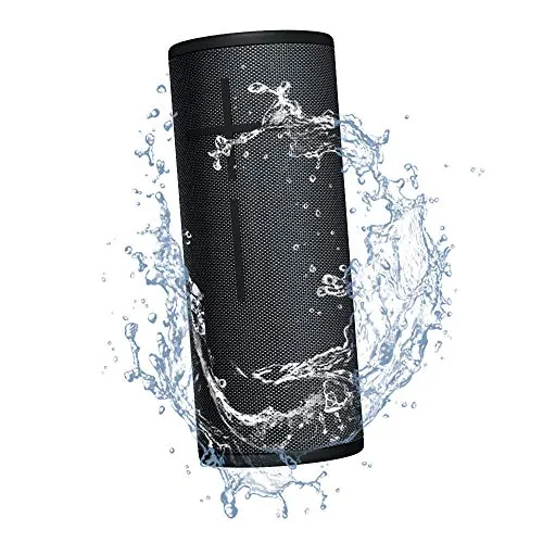 Ultimate Ears Boom 3 Portable Waterproof Bluetooth Speaker - Night Black Bluetooth speaker - side view