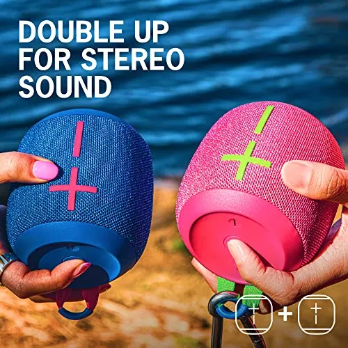 Ultimate Ears WONDERBOOM 3, Small Portable Wireless Bluetooth Speaker, Big Bass 360-Degree Sound for Outdoors, Waterproof,
