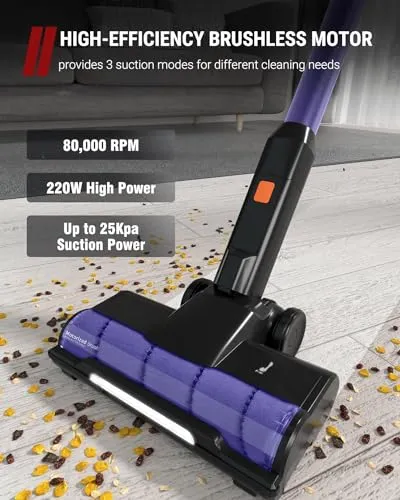 VacLife Cordless Vacuum Cleaner for Home, Rechargeable Stick Vacuum with Strong Suction for Pet Hair, Carpet and Hard Floor,