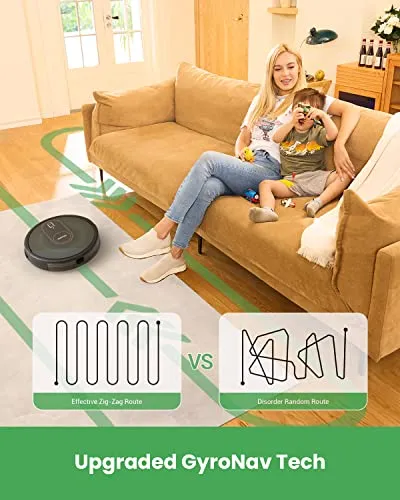 Vactidy Nimble T8 Robot Vacuum and Mop Combo, Strong Suction, Robot Vacuum Cleaner with GyroNav Navigation,