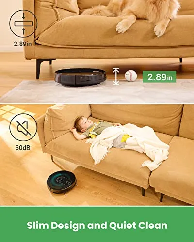 Vactidy Nimble T8 Robot Vacuum and Mop Combo, Strong Suction, Robot Vacuum Cleaner with GyroNav Navigation,
