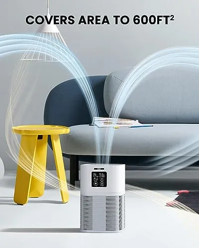 VEWIOR Air Purifiers for Home, HEPA Air Purifiers for Large Room up to 600 sq.ft, H13 True HEPA Air Filter with Fragrance