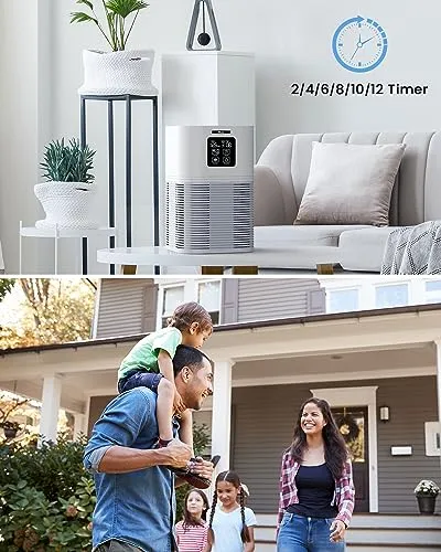VEWIOR Air Purifiers for Home, HEPA Air Purifiers for Large Room up to 600 sq.ft, H13 True HEPA Air Filter with Fragrance