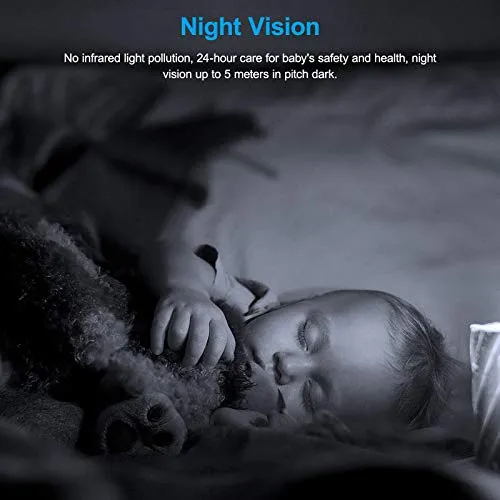 Wansview Security Camera, IP Camera 2K, WiFi Home Indoor Camera for Baby/Pet/Nanny, 2 Way Audio Night Vision, Works with
