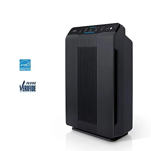 Winix 5500-2 Air Purifier with True HEPA, PlasmaWave and Odor Reducing Washable AOC Carbon Filter Medium , Charcoal Gray air