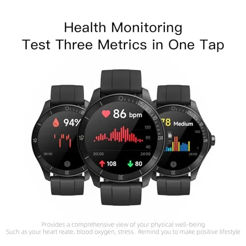 WMK Smart Watches for Men Activity Trackers and Smartwatches Alexa Built-in Smartwatch Make/Answer Call Smart Watch for Men