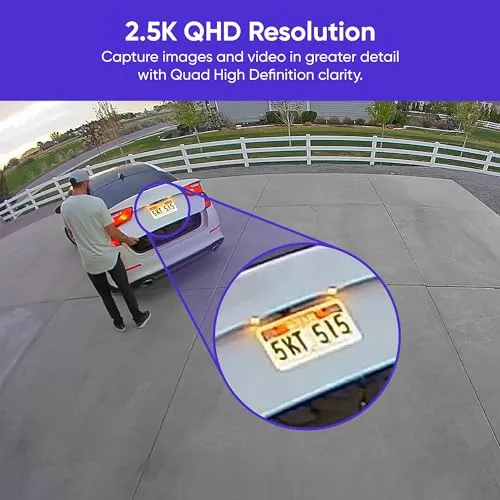 WYZE Floodlight Camera Pro, 3000-Lumen LEDs, 180° Wide View, 2K HD Outdoor Security Camera, Motion Detection, 105dB Siren,