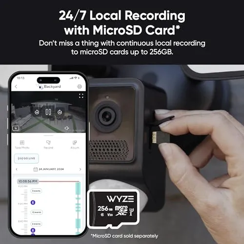 WYZE Floodlight Camera v2, 2800-Lumen LEDs, 2K HD Outdoor Security Camera, 160° Wide View, Motion Activated Light, 105dB