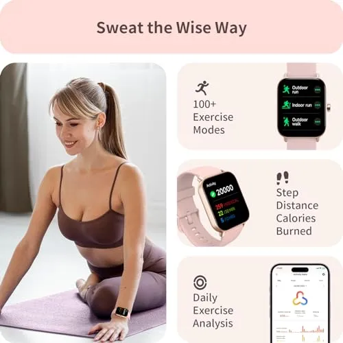Yoever Fitness Tracker with Alexa, 1.8'' Bluetooth Call Activity Trackers and Smartwatches, SpO2 Heart Rate Sleep Monitor,