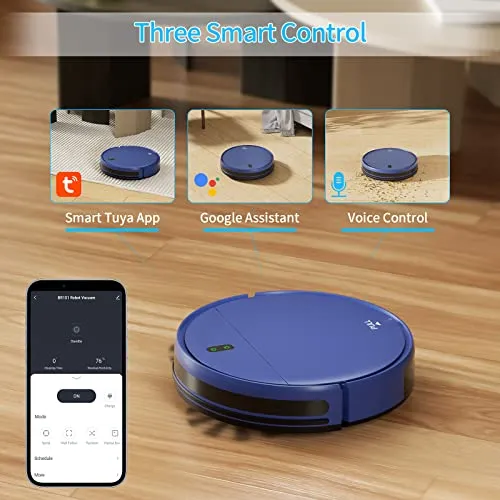 ZCWA Robot Vacuum, Robot Vacuum & Mop Combo with Schedule, Self-Charging Robot Vacuum Cleaner Compatible with