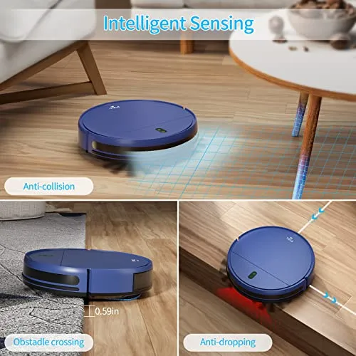 ZCWA Robot Vacuum, Robot Vacuum & Mop Combo with Schedule, Self-Charging Robot Vacuum Cleaner Compatible with