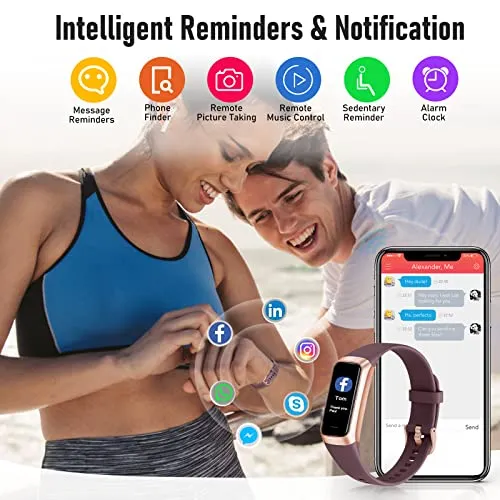 Zeacool Fitness Tracker,Calorie Smart Watch,Heart Rate Monitor with 1.10'' AMOLED Touch Color Screen,5 ATM Waterproof