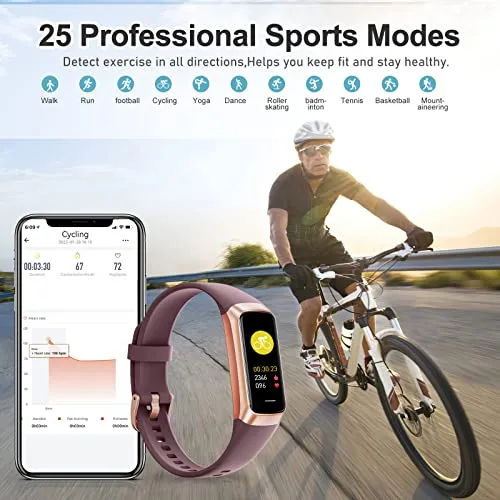 Zeacool Fitness Tracker,Calorie Smart Watch,Heart Rate Monitor with 1.10'' AMOLED Touch Color Screen,5 ATM Waterproof