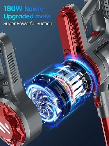 ZokerVacuum Vacuum Cleaners for Home, Cordless Vacuum Cleaner with 80000 RPM High-Speed Brushless Motor, 2200mAh Powerful