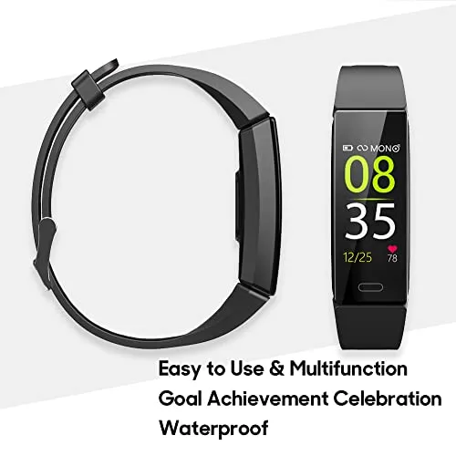 ZURURU Fitness Tracker with Blood Pressure Heart Rate Sleep Health Monitor for Men and Women, Upgraded Waterproof Activity