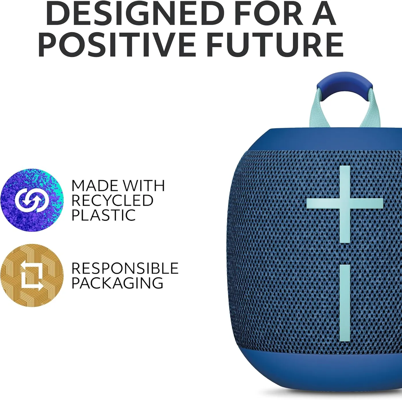 WONDERBOOM 4 made with recycled plastic and responsible packaging for a sustainable design