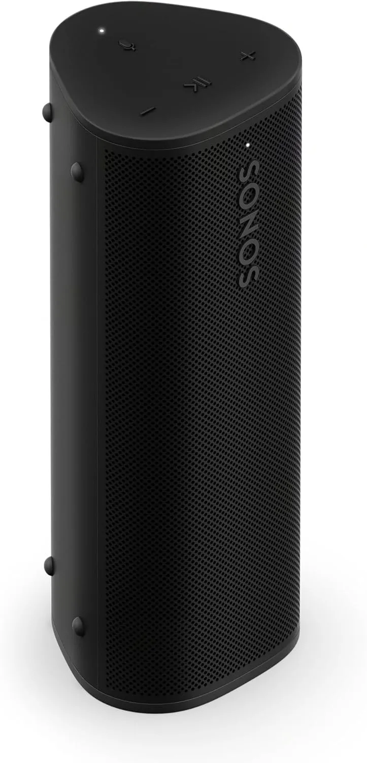 Sonos Roam 2 portable Bluetooth speaker standing upright, front view