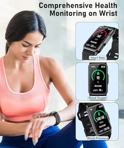 Bestinn Smart Watch Fitness Tracker with Heart Rate Blood Oxygen Blood Pressure Monitor Sleep Tracker 120+ Sports Modes