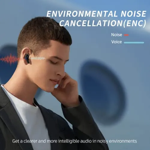 Carego Wireless Ear Buds, Earbuds Bluetooth 5.3 Headphones 40H Playtime LED Display, HiFi Stereo Sound Waterproof in-Ear