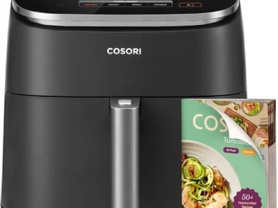Cosori 9-in-1 TurboBlaze Air Fryer 6 Qt, Premium Ceramic Coating, 90°–450°F, Precise Heating for Even Results, Air Fry,