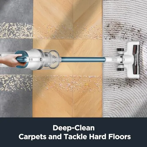 Eureka NEC280TL RapidClean Pro Cordless Cleaner for Hard Floors, Lightweight Vacuum LED Headlights, Convenient Stick and