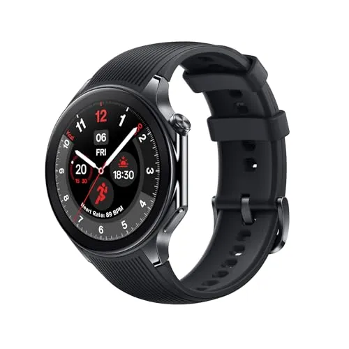 ONEPLUS Watch 2 Black Steel, 32GB, 100-Hour Battery, Health & Fitness Tracking, Sapphire Crystal Design, Dual-Engine, Wear