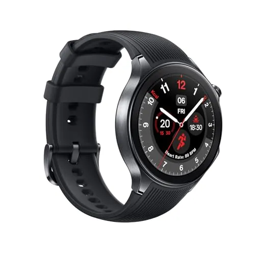 ONEPLUS Watch 2 Black Steel, 32GB, 100-Hour Battery, Health & Fitness Tracking, Sapphire Crystal Design, Dual-Engine, Wear