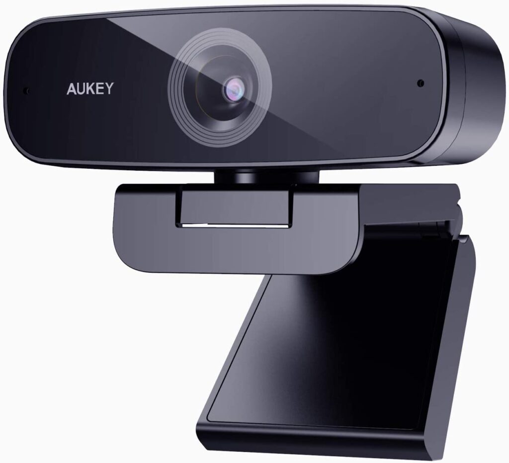 AUKEY Webcam 1080p Full HD, Live Streaming Camera with Noise Reduction