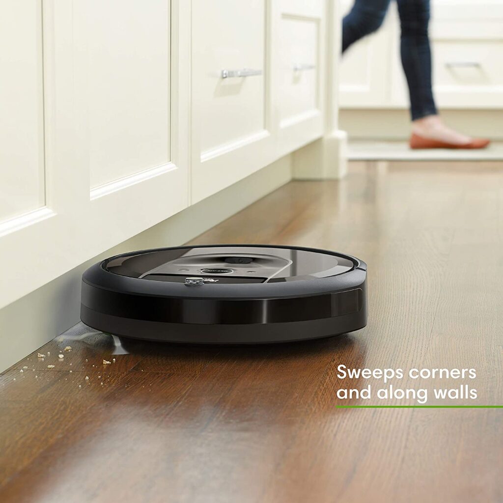 iRobot Roomba i7+ (7550) Robot Vacuum with Automatic Dirt Disposal sweeps corners and along walls