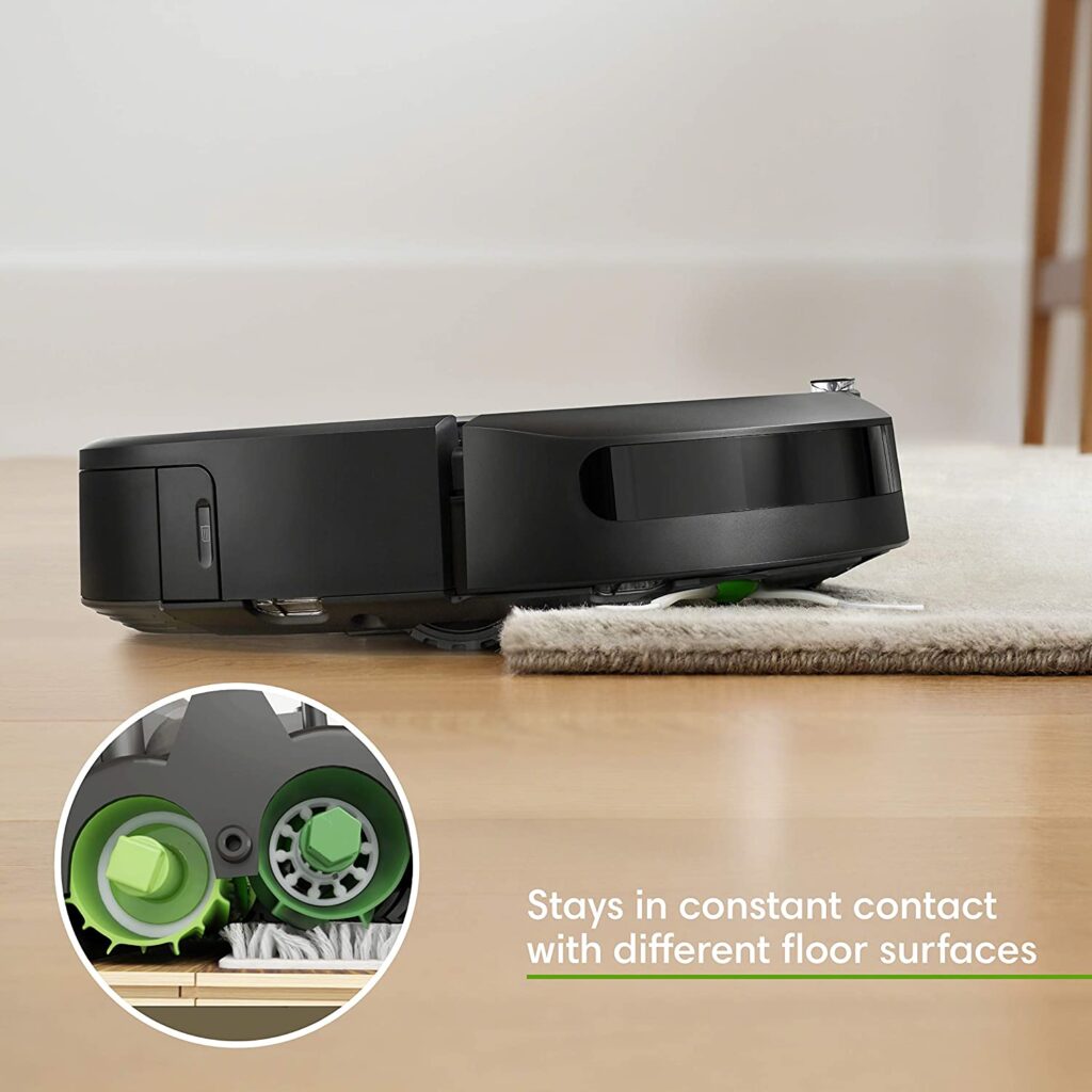 iRobot Roomba i7+ (7550) Robot Vacuum with Automatic Dirt Disposal different floor surfaces