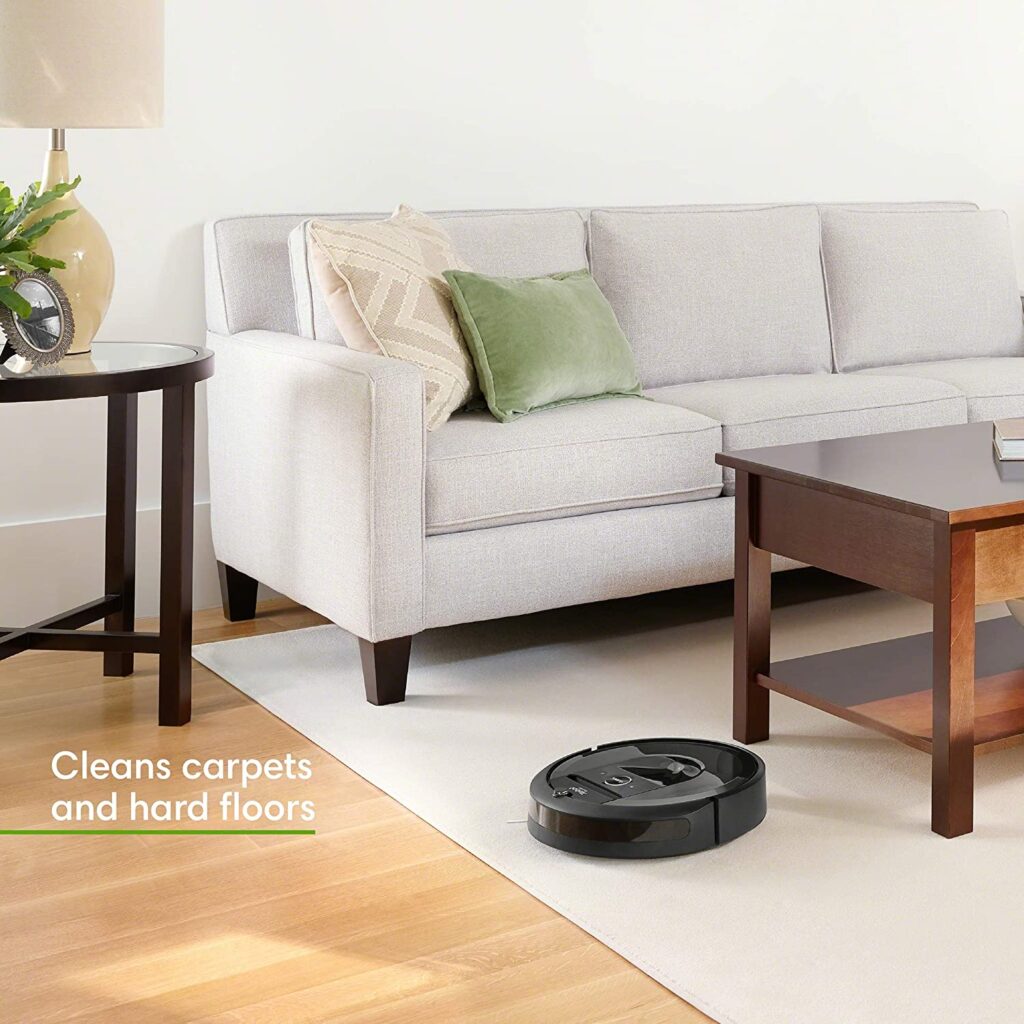 iRobot Roomba i7+ (7550) Robot Vacuum with Automatic Dirt Disposal clean carpets and hard floors