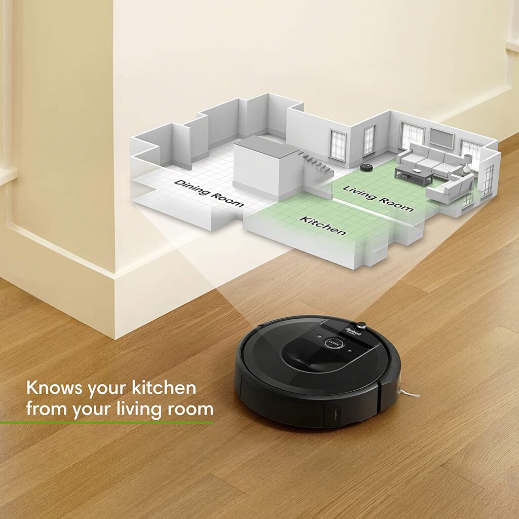 iRobot Roomba i7+ (7550) Robot Vacuum with Automatic Dirt Disposal knows your rooms