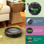 iRobot Roomba j7+ (7550) Edge-Sweeping Brush, Dual Multi-Surface Rubber Brushes, Power-Lifting Suction