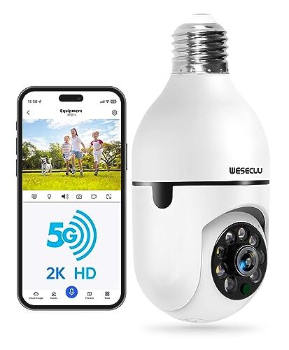 wesecuu light bulb security camera manual