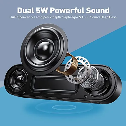 ABRRU USB Computer Speakers, PC Speakers for Desktop, Laptop Speakers with Crystal Clear Sound, Loud Volume, Volume Control