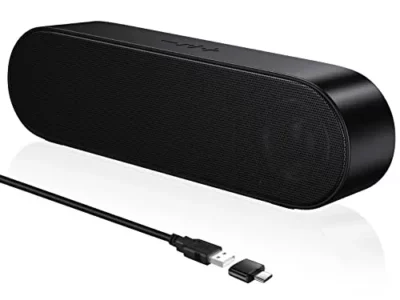 ABRRU USB Computer Speakers, PC Speakers for Desktop, Laptop Speakers with Crystal Clear Sound, Loud Volume, Volume Control