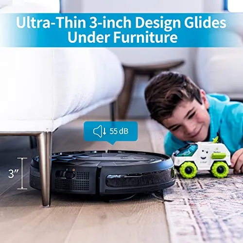 AIRROBO Robot Vacuum Cleaner with 2800Pa Suction Power, App Control, 120 Mins Runtime, Self-Charging Robotic Vacuum Cleaner