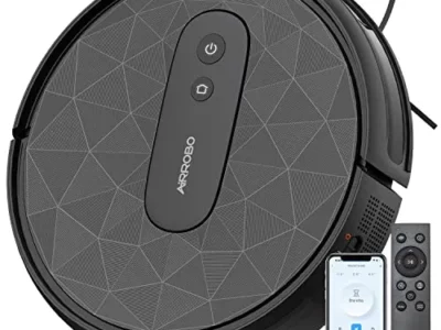 AIRROBO Robot Vacuum Cleaner with 2800Pa Suction Power, App Control, 120 Mins Runtime, Self-Charging Robotic Vacuum Cleaner