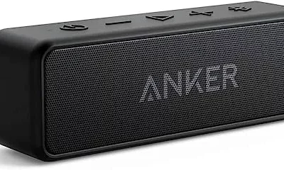 Anker Soundcore 2 Portable Bluetooth Speaker with 12W Stereo Sound, Bluetooth 5, Bassup, IPX7 Waterproof, 24-Hour Playtime,