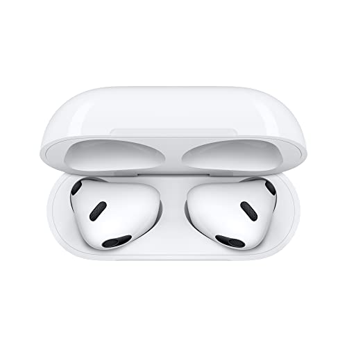 Apple AirPods (3rd Generation) Wireless Ear Buds, Bluetooth Headphones, Personalized Spatial Audio, Sweat and Water