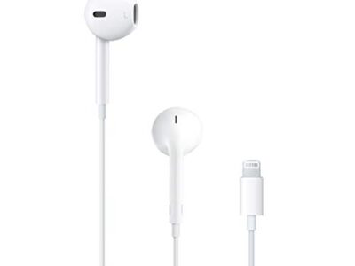 Apple EarPods Headphones with Lightning Connector, Wired Ear Buds for iPhone with Built-in Remote to Control Music, Phone