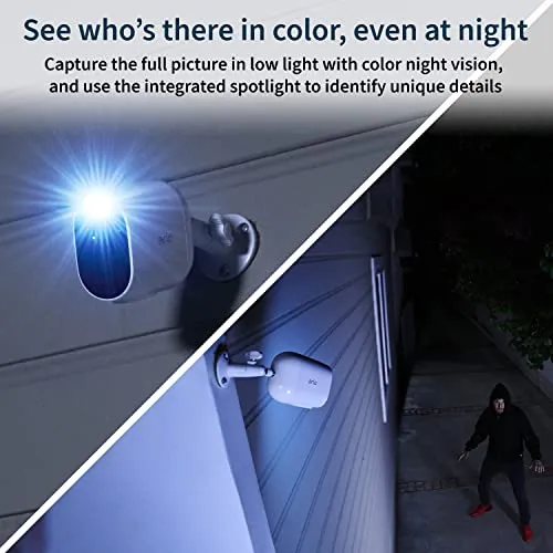 Arlo Essential Spotlight Camera - Wireless Security, 1080p Video, Color Night Vision, 2 Way Audio, Wire-Free, Direct to WiFi