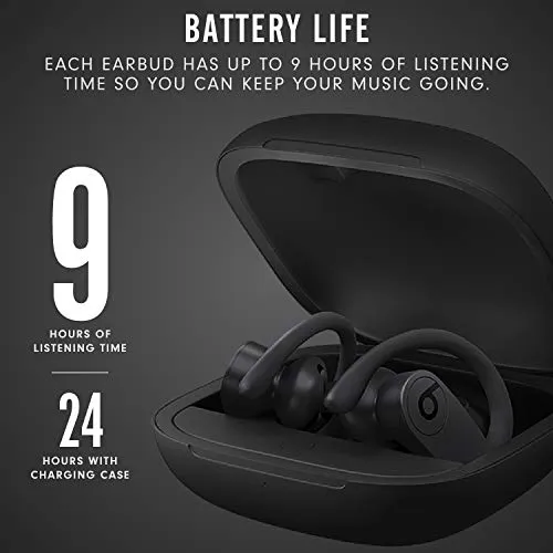 Beats Powerbeats Pro Wireless Earbuds - Apple H1 Headphone Chip, Class 1 Bluetooth Headphones, 9 Hours of Listening Time,