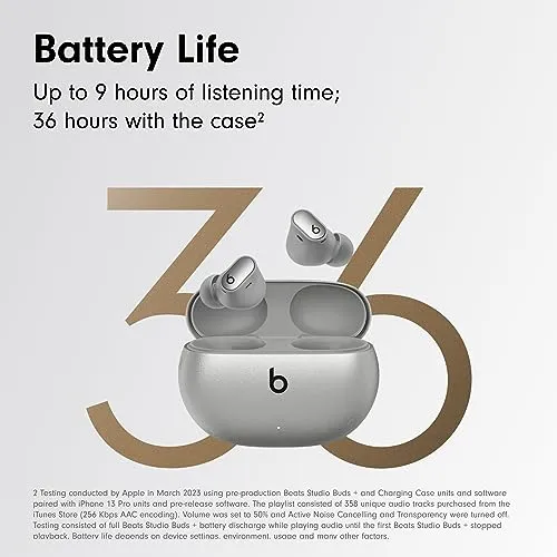 Beats Studio Buds + | True Wireless Noise Cancelling Earbuds, Enhanced Apple & Android Compatibility, Built-in Microphone,