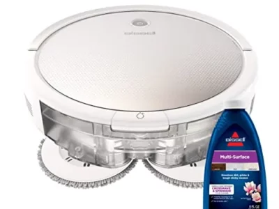 Bissell SpinWave Pet Robot, 2-in-1 Wet Mop and Dry Robot Vacuum, Rotating Mop Pads Scrub Floors, WiFi Connected with