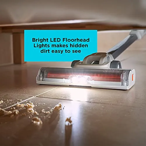 BLACK+DECKER POWERSERIES+ 20V MAX Cordless Vacuum, LED Floor Lights, Autosense Technology, For Multi-Surfaces (BHFEA520J),