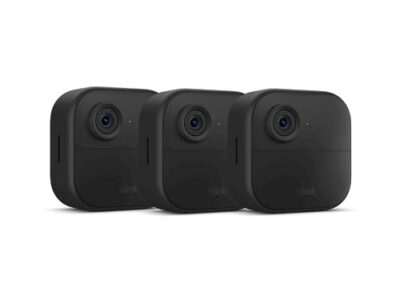 Blink All-new Blink Outdoor 4 (4th Gen) – Wire-free smart security camera, two-year battery life, two-way audio, HD live