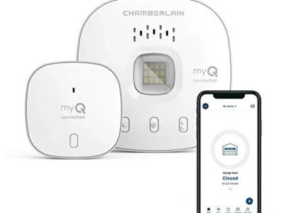 CHAMBERLAIN Smart Garage Control - Wireless Garage Hub and Sensor with Wifi & Bluetooth - Smartphone Controlled,