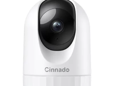 Cinnado Security Camera Indoor-2K 360° WiFi Cameras for Home Security，Pet/Dog/Baby Camera with Phone app, 2-Way Audio, Night